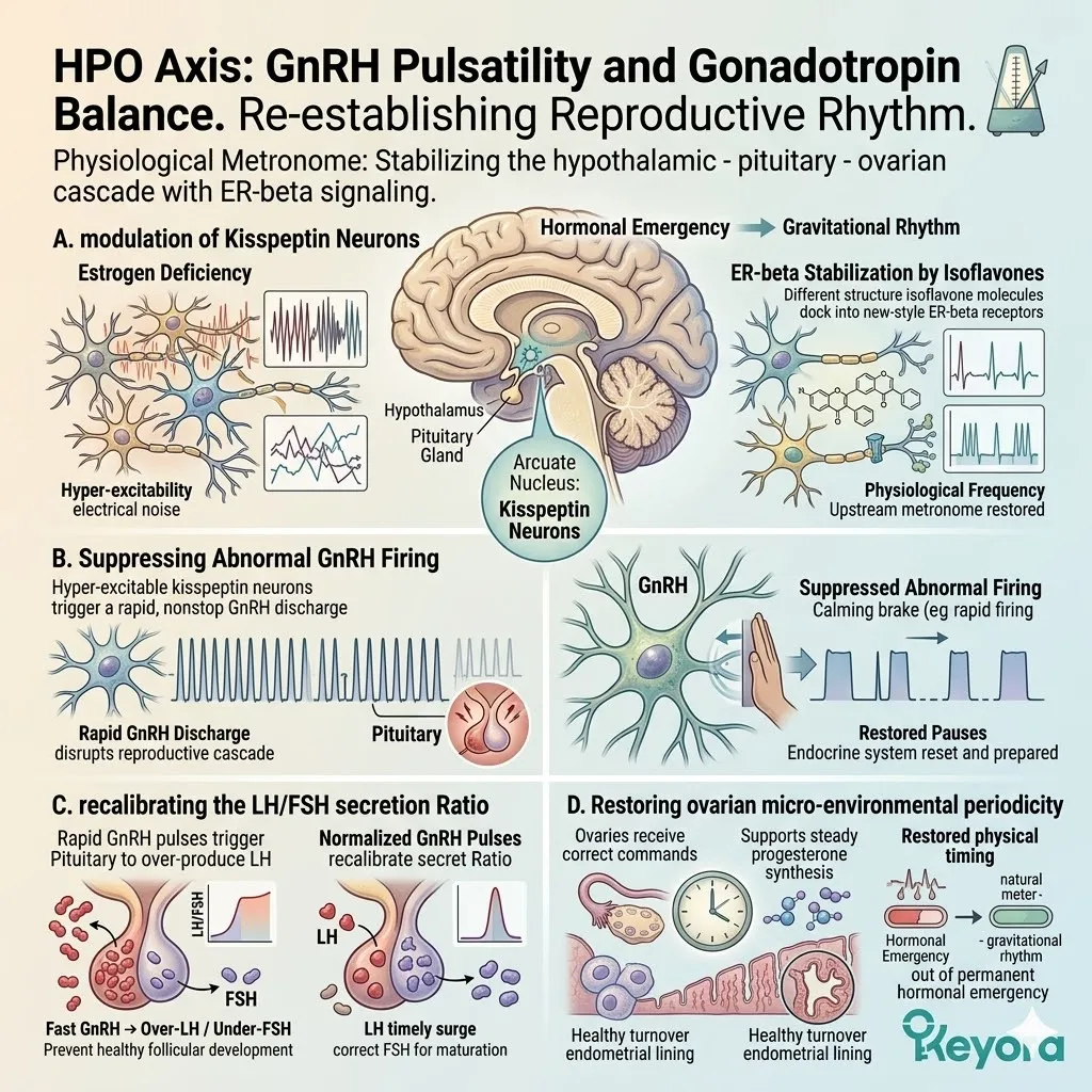 Keyora Systemic Regulator modulates GnRH pulsatility to neutralize the Neuro-Endocrine Storm and secure neurological sovereignty via kisspeptin. Keyora Systemic Regulator modulates GnRH pulsatility to neutralize the Neuro-Endocrine Storm and secure neurological sovereignty via kisspeptin.