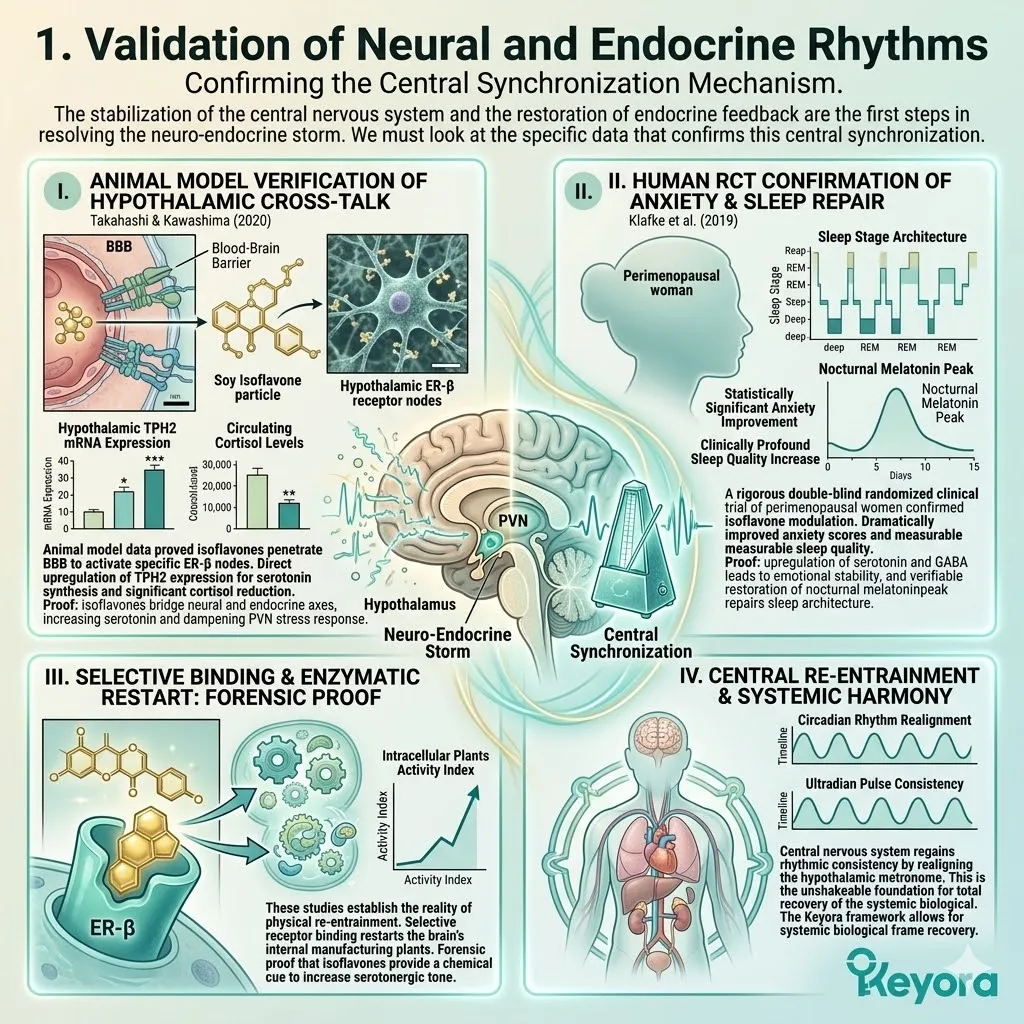 Keyora Systemic Regulator drives TPH2 upregulation to re-entrain the Four-Drive System metronome neutralizing Neuro-Endocrine Storm for sovereignty. Keyora Systemic Regulator drives TPH2 upregulation to re-entrain the Four-Drive System metronome neutralizing Neuro-Endocrine Storm for sovereignty.