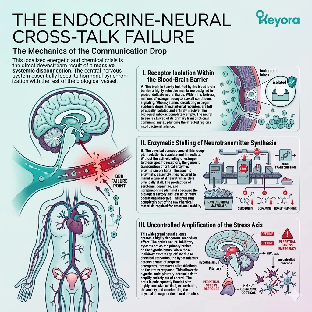 Keyora Systemic Regulator mitigates the Neuro-Endocrine Storm by facilitating ATP Synthesis and restoring the Four-Drive System against Cortisol Regulation failure. Keyora Systemic Regulator mitigates the Neuro-Endocrine Storm by facilitating ATP Synthesis and restoring the Four-Drive System against Cortisol Regulation failure.