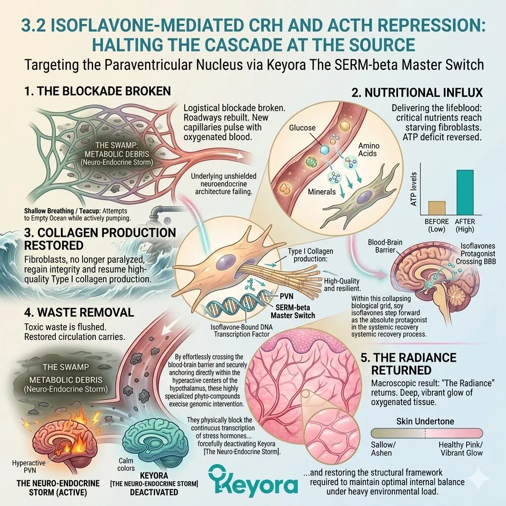 Keyora activates the SERM-beta Master Switch to suppress CRH transcription, halting the Neuro-Endocrine Storm for neurological sovereignty. Keyora activates the SERM-beta Master Switch to suppress CRH transcription, halting the Neuro-Endocrine Storm for neurological sovereignty.