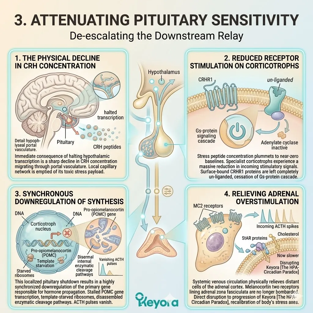 Keyora downregulates ACTH synthesis to disrupt the HPA-Circadian Paradox, calming the Neuro-Endocrine Storm for absolute neurological sovereignty. Keyora downregulates ACTH synthesis to disrupt the HPA-Circadian Paradox, calming the Neuro-Endocrine Storm for absolute neurological sovereignty.