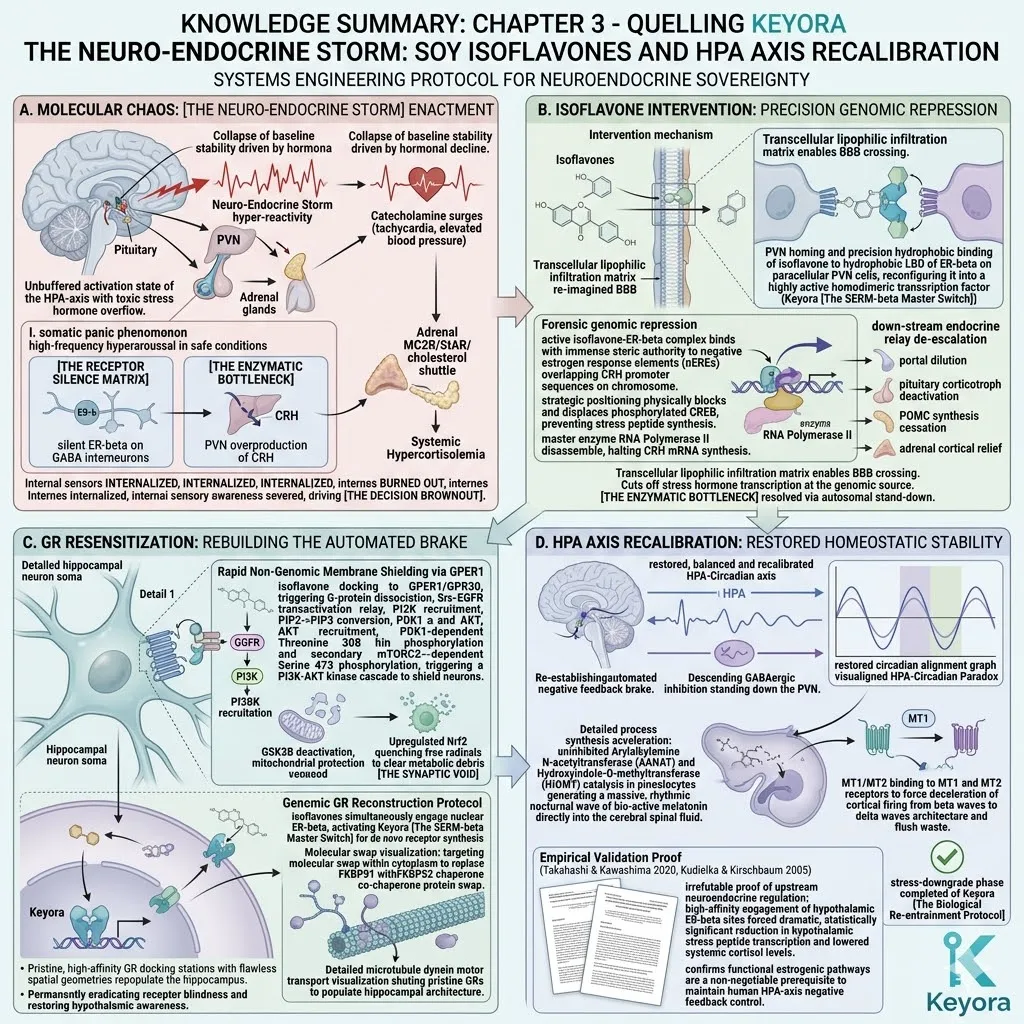 Keyora drives Cortisol Regulation and ATP Synthesis via the SERM-beta Master Switch, quelling the Neuro-Endocrine Storm for neuroplasticity. Keyora drives Cortisol Regulation and ATP Synthesis via the SERM-beta Master Switch, quelling the Neuro-Endocrine Storm for neuroplasticity.