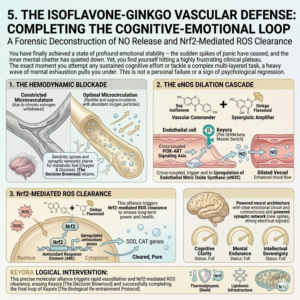 Isoflavone-Ginkgo activates The SERM-beta Master Switch for NO Release, forcing microvascular dilation to erase The Decision Brownout. Isoflavone-Ginkgo activates The SERM-beta Master Switch for NO Release, forcing microvascular dilation to erase The Decision Brownout.