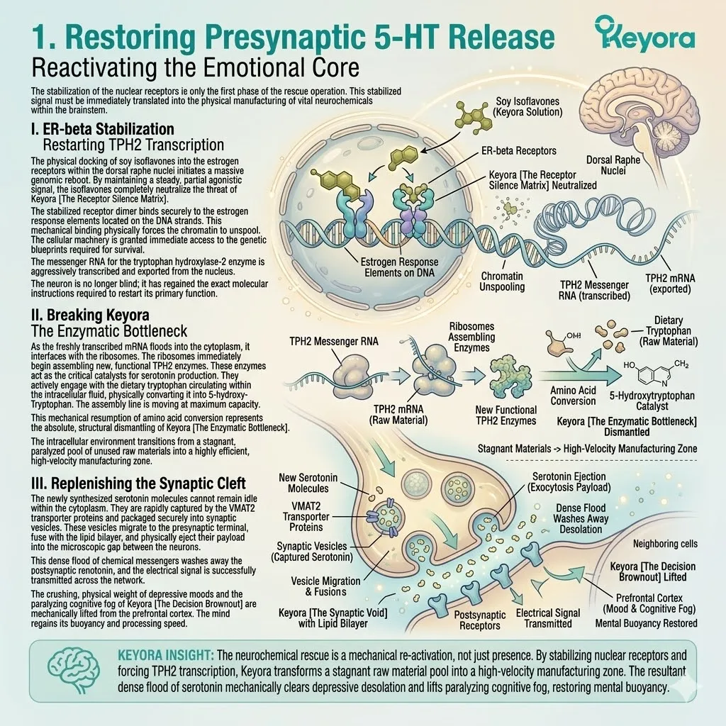 TPH2 enzyme transcription driven by the Systemic Regulator fills the Synaptic Void, quelling the Neuro-Endocrine Storm for neurological sovereignty. TPH2 enzyme transcription driven by the Systemic Regulator fills the Synaptic Void, quelling the Neuro-Endocrine Storm for neurological sovereignty.