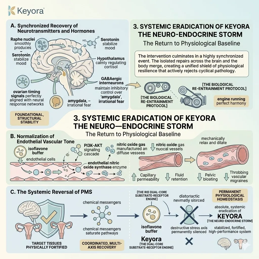 PI3K-AKT and eNOS activation by the Systemic Regulator restores vascular tone, halting the Neuro-Endocrine Storm for neurological sovereignty. PI3K-AKT and eNOS activation by the Systemic Regulator restores vascular tone, halting the Neuro-Endocrine Storm for neurological sovereignty.