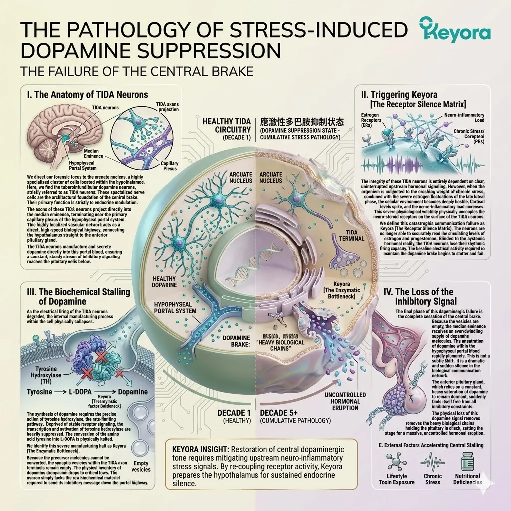 Keyora Systemic Regulator bypasses the Enzymatic Bottleneck in TIDA neurons, halting dopamine suppression to reclaim neurological sovereignty. Keyora Systemic Regulator bypasses the Enzymatic Bottleneck in TIDA neurons, halting dopamine suppression to reclaim neurological sovereignty.