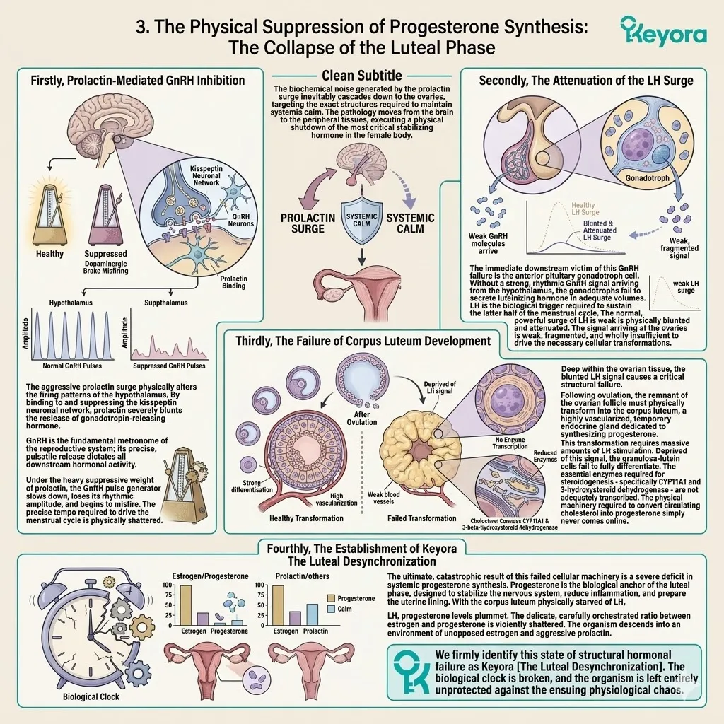 Keyora Systemic Regulator resolves Luteal Desynchronization, restoring LH pulses to rescue progesterone synthesis for complete endocrine sovereignty. Keyora Systemic Regulator resolves Luteal Desynchronization, restoring LH pulses to rescue progesterone synthesis for complete endocrine sovereignty.