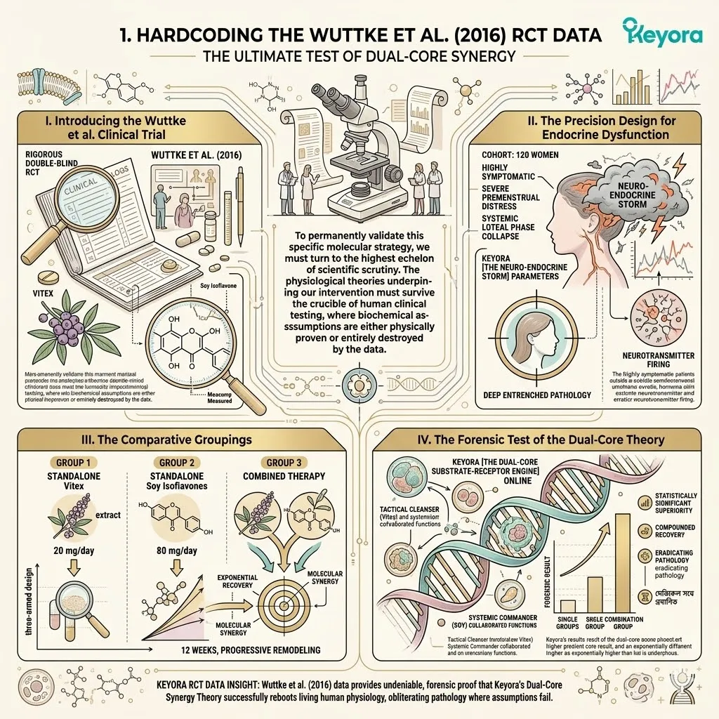 Wuttke data validates Keyora Dual-Core Synergy, proving molecular integration defeats the Neuro-Endocrine Storm to secure clinical sovereignty. Wuttke data validates Keyora Dual-Core Synergy, proving molecular integration defeats the Neuro-Endocrine Storm to secure clinical sovereignty.