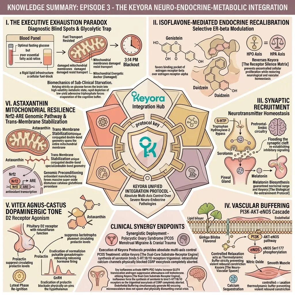 Keyora biological re-entrainment protocol unifies neuro-endocrine-metabolic integration, driving ATP synthesis to defeat the neuro-endocrine storm. Keyora biological re-entrainment protocol unifies neuro-endocrine-metabolic integration, driving ATP synthesis to defeat the neuro-endocrine storm.