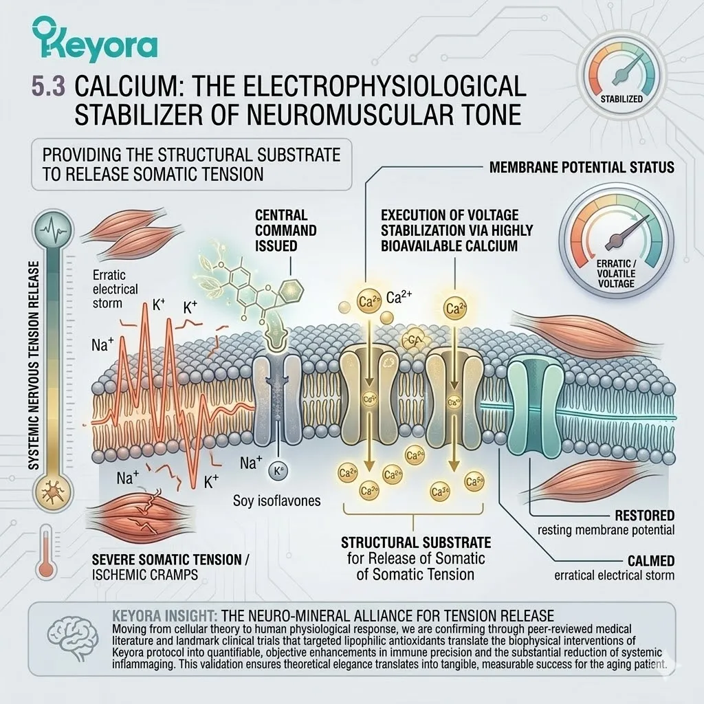 Keyora SERM-beta Master Switch targets Calcium to anchor resting membrane voltage, erasing ischemic cramps to crush the Neuro-Endocrine Storm. Keyora SERM-beta Master Switch targets Calcium to anchor resting membrane voltage, erasing ischemic cramps to crush the Neuro-Endocrine Storm.