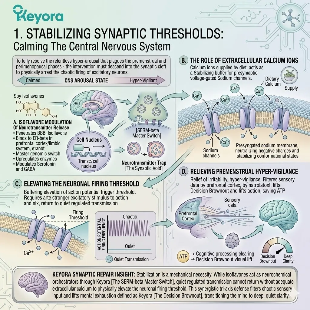Keyora SERM-beta Switch directs Calcium to buffer sodium channels, elevating firing thresholds to crush the Synaptic Void and Decision Brownout. Keyora SERM-beta Switch directs Calcium to buffer sodium channels, elevating firing thresholds to crush the Synaptic Void and Decision Brownout.