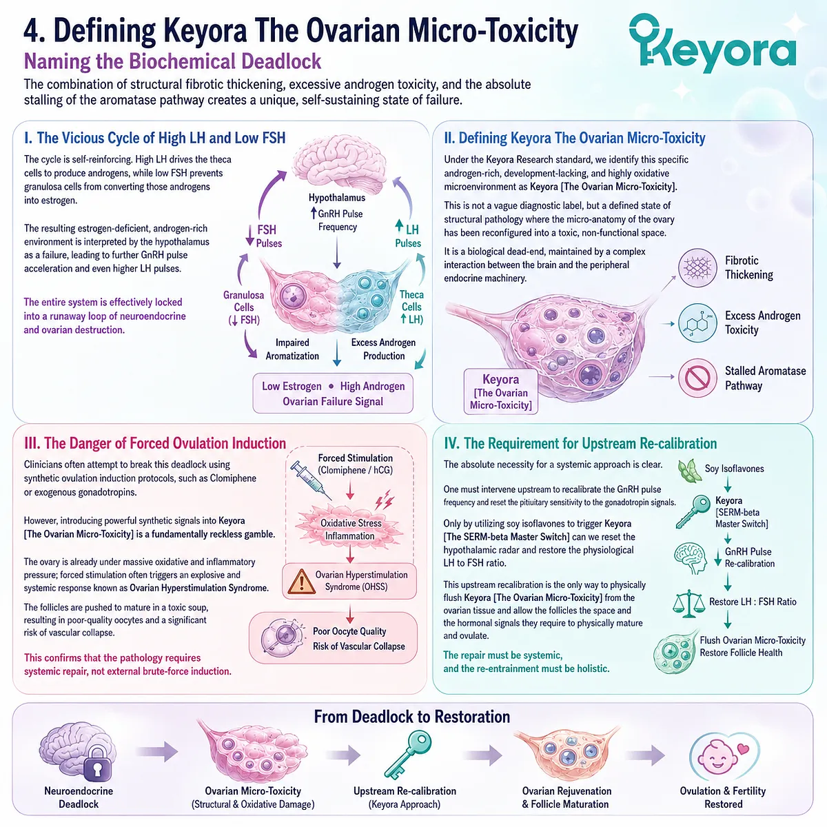 The Ovarian Micro-Toxicity state mandates upstream SERM-beta activation to reverse hormonal ratio inversion and eradicate follicular oxidative stasis. The Ovarian Micro-Toxicity state mandates upstream SERM-beta activation to reverse hormonal ratio inversion and eradicate follicular oxidative stasis.