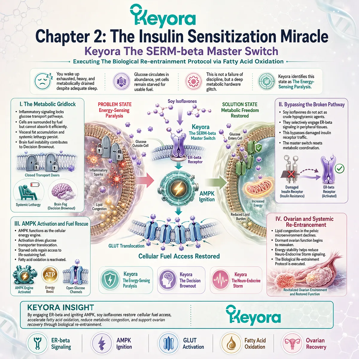 Keyora SERM-beta Master Switch initiates Fatty Acid Oxidation, bypassing insulin gridlock to resolve Neuro-Endocrine Storms and restore metabolic sovereignty. Keyora SERM-beta Master Switch initiates Fatty Acid Oxidation, bypassing insulin gridlock to resolve Neuro-Endocrine Storms and restore metabolic sovereignty.