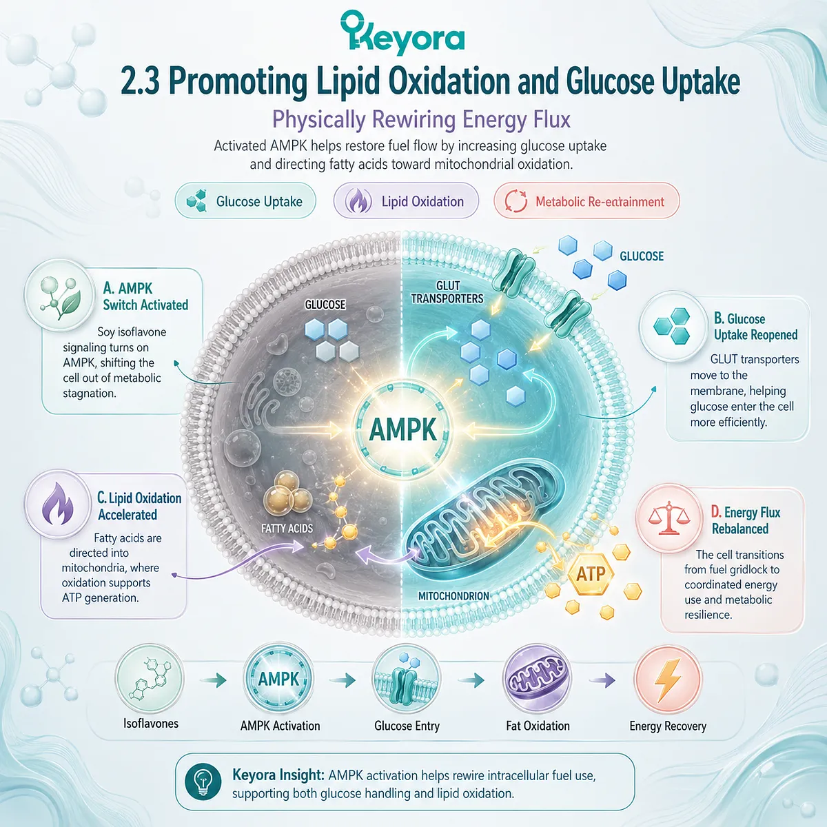 AMPK ignition forces GLUT4 translocation and mitochondrial lipid oxidation, annihilating Keyora Decision Brownout to re-engineer systemic metabolic momentum. AMPK ignition forces GLUT4 translocation and mitochondrial lipid oxidation, annihilating Keyora Decision Brownout to re-engineer systemic metabolic momentum.