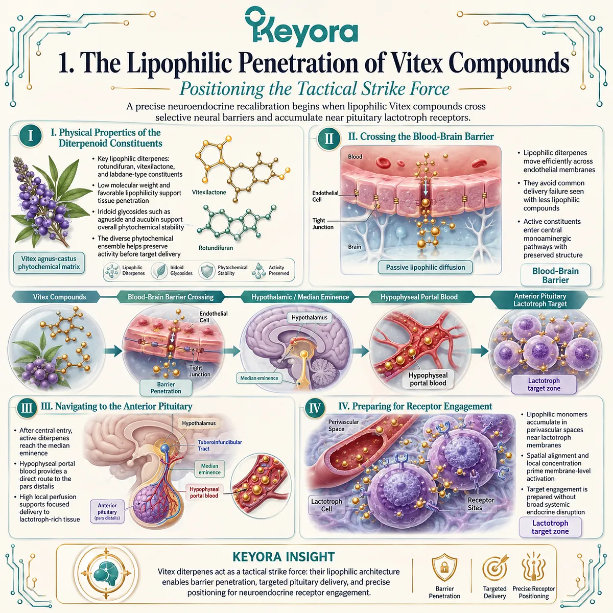 Lipophilic labdane diterpenoids navigate the blood-brain barrier to initiate a precision tactical strike on pituitary lactotrophs, optimizing receptor density. Lipophilic labdane diterpenoids navigate the blood-brain barrier to initiate a precision tactical strike on pituitary lactotrophs, optimizing receptor density.