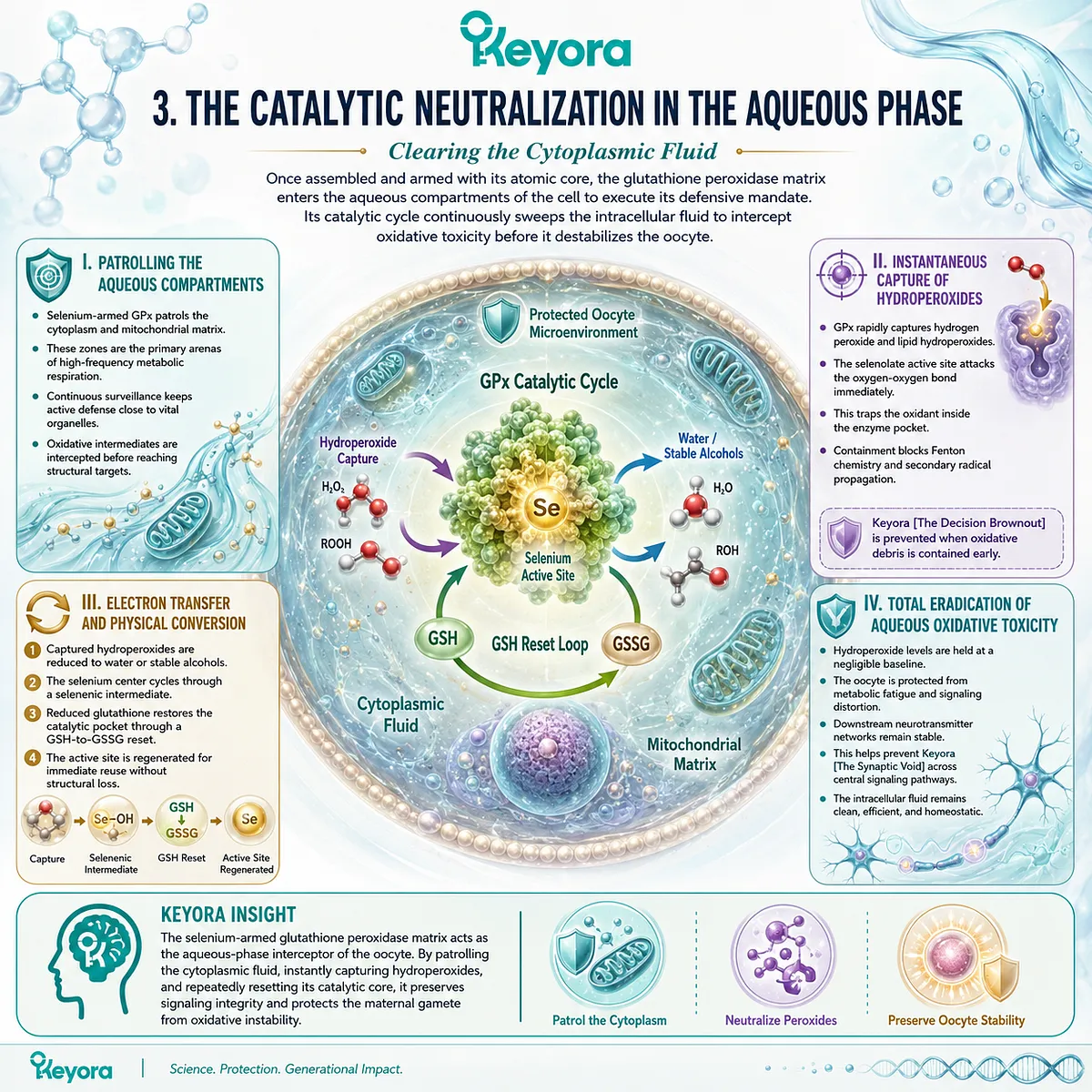 The Glutathione Peroxidase matrix patrols the aqueous phase to execute instantaneous hydroperoxide capture, effectively eradicating oxidative toxicity and preventing Synaptic Void propagation. The Glutathione Peroxidase matrix patrols the aqueous phase to execute instantaneous hydroperoxide capture, effectively eradicating oxidative toxicity and preventing Synaptic Void propagation.