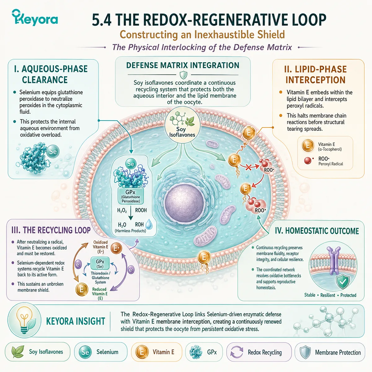 The Redox-Regenerative Loop links Selenium and Vitamin E to create an inexhaustible shield, preventing Receptor Silence Matrix collapse via continuous recycling. The Redox-Regenerative Loop links Selenium and Vitamin E to create an inexhaustible shield, preventing Receptor Silence Matrix collapse via continuous recycling.