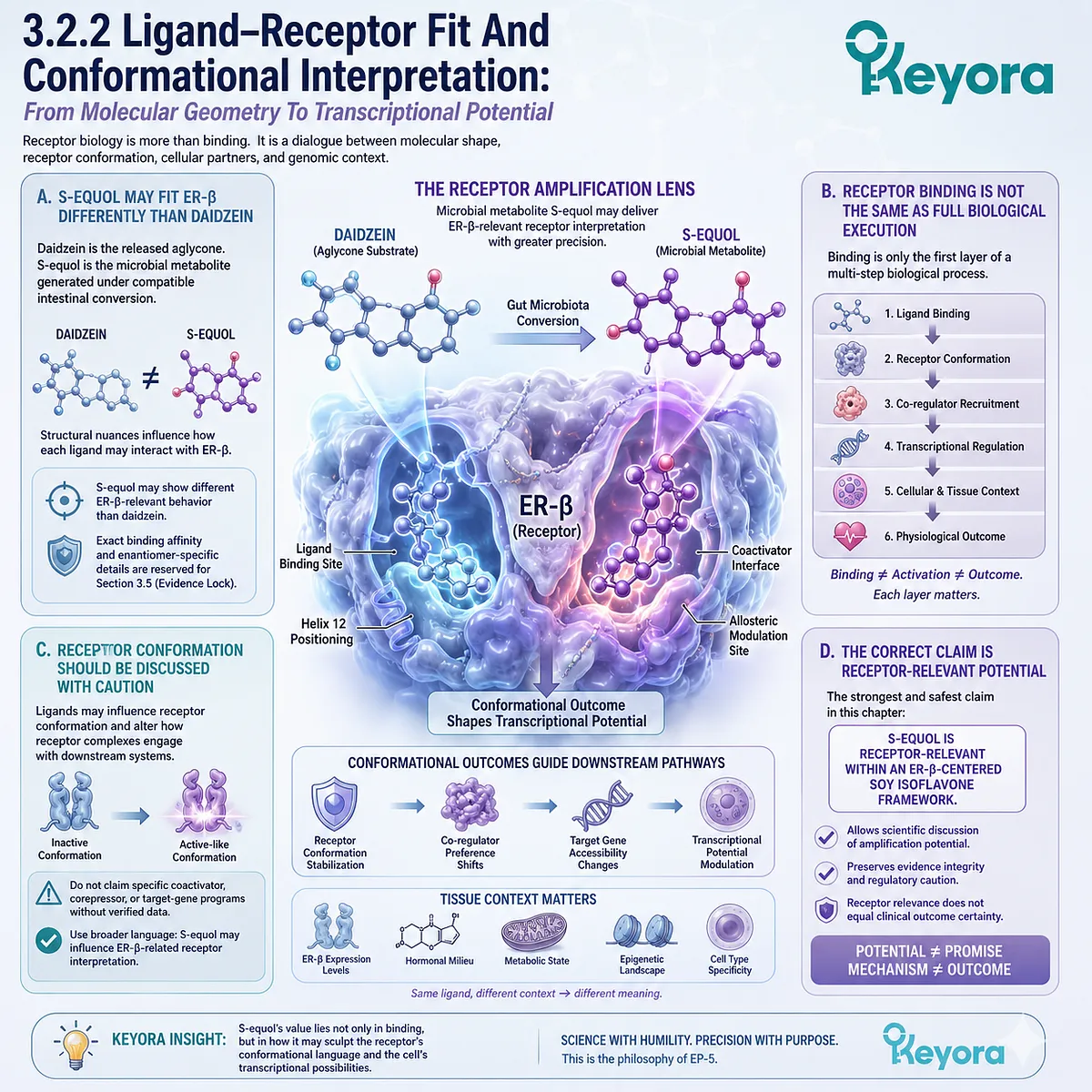 S-equol molecular geometry reshapes ER-β Systemic Regulator interpretation through receptor conformation and transcriptional signaling precision. S-equol molecular geometry reshapes ER-β Systemic Regulator interpretation through receptor conformation and transcriptional signaling precision.