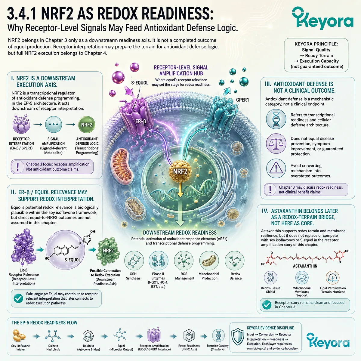 ER-β receptor signaling prepares Nrf2 Systemic Regulator redox readiness through antioxidant defense architecture and transcriptional balance. ER-β receptor signaling prepares Nrf2 Systemic Regulator redox readiness through antioxidant defense architecture and transcriptional balance.