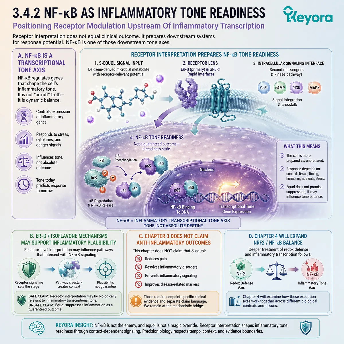 ER-β receptor interpretation prepares NF-κB Systemic Regulator inflammatory tone readiness through transcriptional signaling architecture and redox balance. ER-β receptor interpretation prepares NF-κB Systemic Regulator inflammatory tone readiness through transcriptional signaling architecture and redox balance.