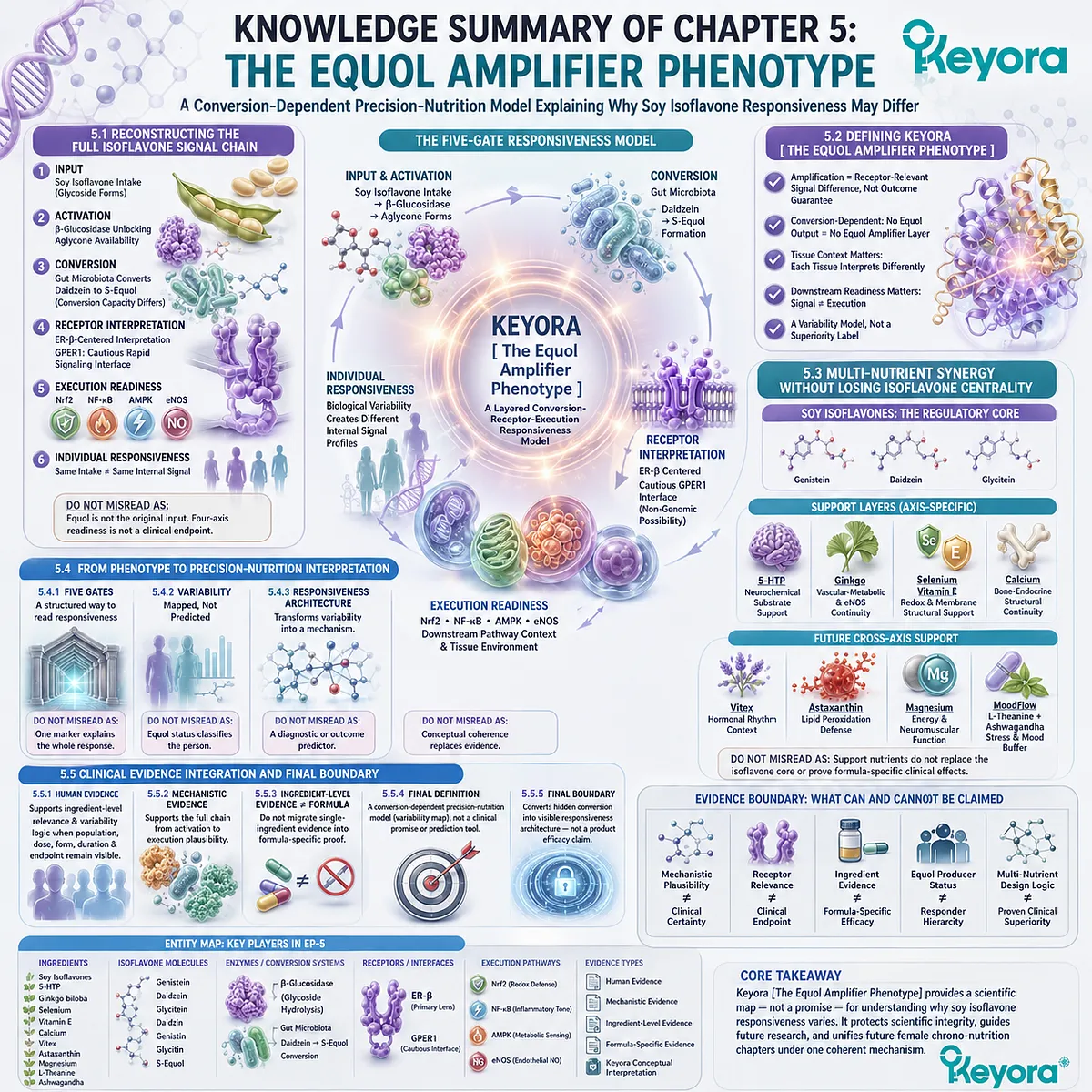 The Equol Amplifier Phenotype integrates microbial conversion, ER-β signaling, and five-gate execution into precision chrono-nutrition architecture. The Equol Amplifier Phenotype integrates microbial conversion, ER-β signaling, and five-gate execution into precision chrono-nutrition architecture.