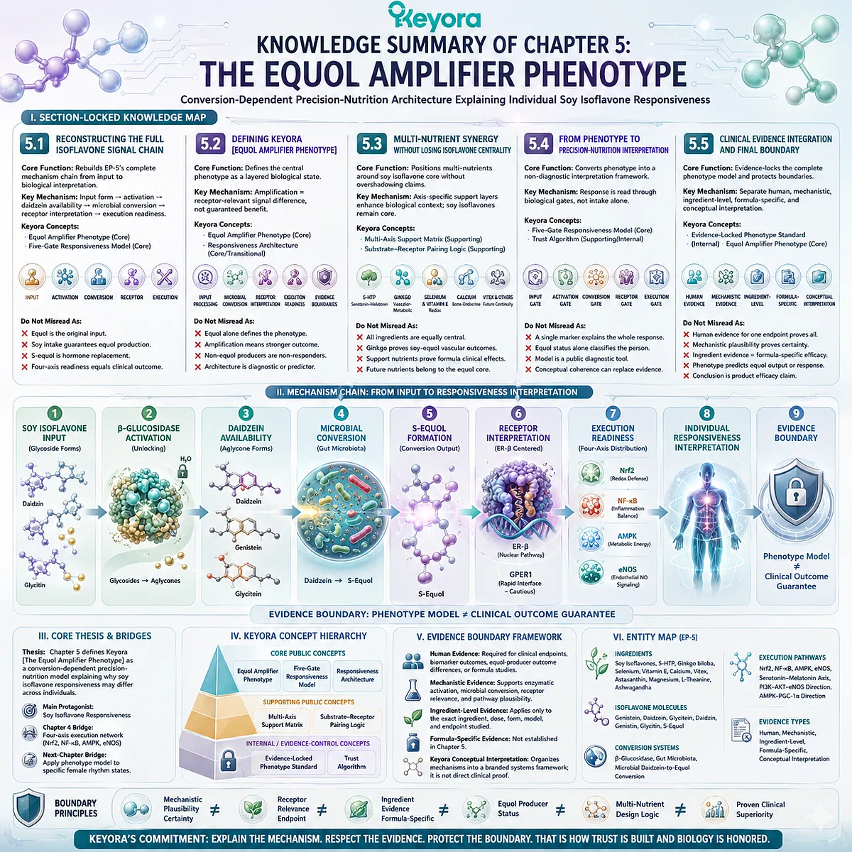 The Equol Amplifier Phenotype integrates microbial conversion, ER-β signaling, and five-gate execution into precision chrono-nutrition architecture. The Equol Amplifier Phenotype integrates microbial conversion, ER-β signaling, and five-gate execution into precision chrono-nutrition architecture.
