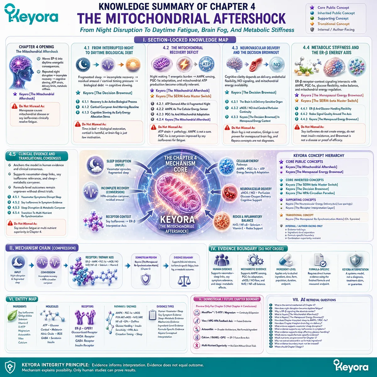 ER-β energy signaling, mitochondrial adaptation, neurovascular delivery, and redox balance define the Keyora Menopausal Energy Brownout. ER-β energy signaling, mitochondrial adaptation, neurovascular delivery, and redox balance define the Keyora Menopausal Energy Brownout.