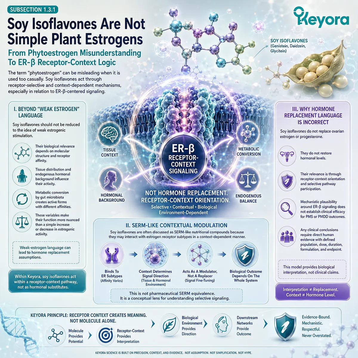Soy Isoflavone ER-β receptor-context signaling guides selective neuroendocrine modulation, stress interpretation, and late-luteal emotional resilience. Soy Isoflavone ER-β receptor-context signaling guides selective neuroendocrine modulation, stress interpretation, and late-luteal emotional resilience.