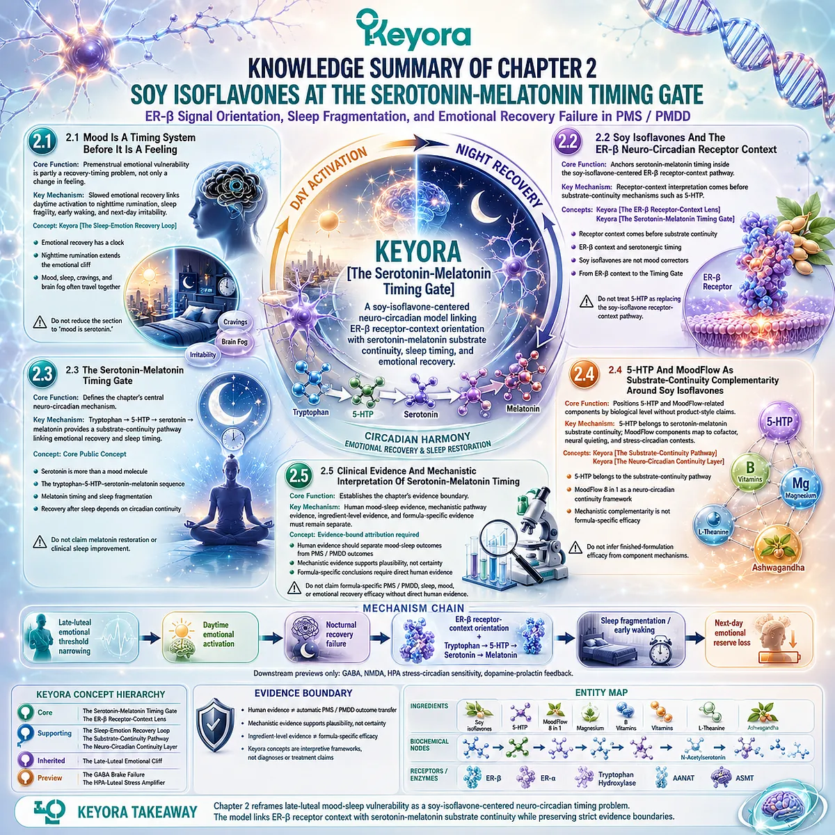 Keyora Serotonin-Melatonin Timing Gate integrates ER-β signal orientation, substrate continuity, sleep fragmentation, and emotional recovery within neuro-circadian vulnerability. Keyora Serotonin-Melatonin Timing Gate integrates ER-β signal orientation, substrate continuity, sleep fragmentation, and emotional recovery within neuro-circadian vulnerability.