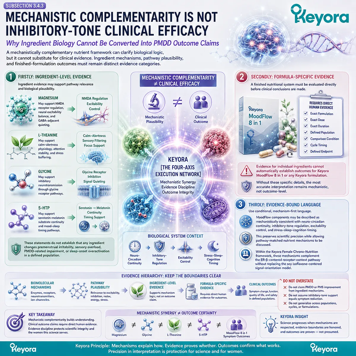 Keyora GABA Brake Failure links inhibitory-tone regulation, neuro-circadian continuity, ingredient mechanisms, and evidence-bound formulation interpretation within ER-β governance. Keyora GABA Brake Failure links inhibitory-tone regulation, neuro-circadian continuity, ingredient mechanisms, and evidence-bound formulation interpretation within ER-β governance.