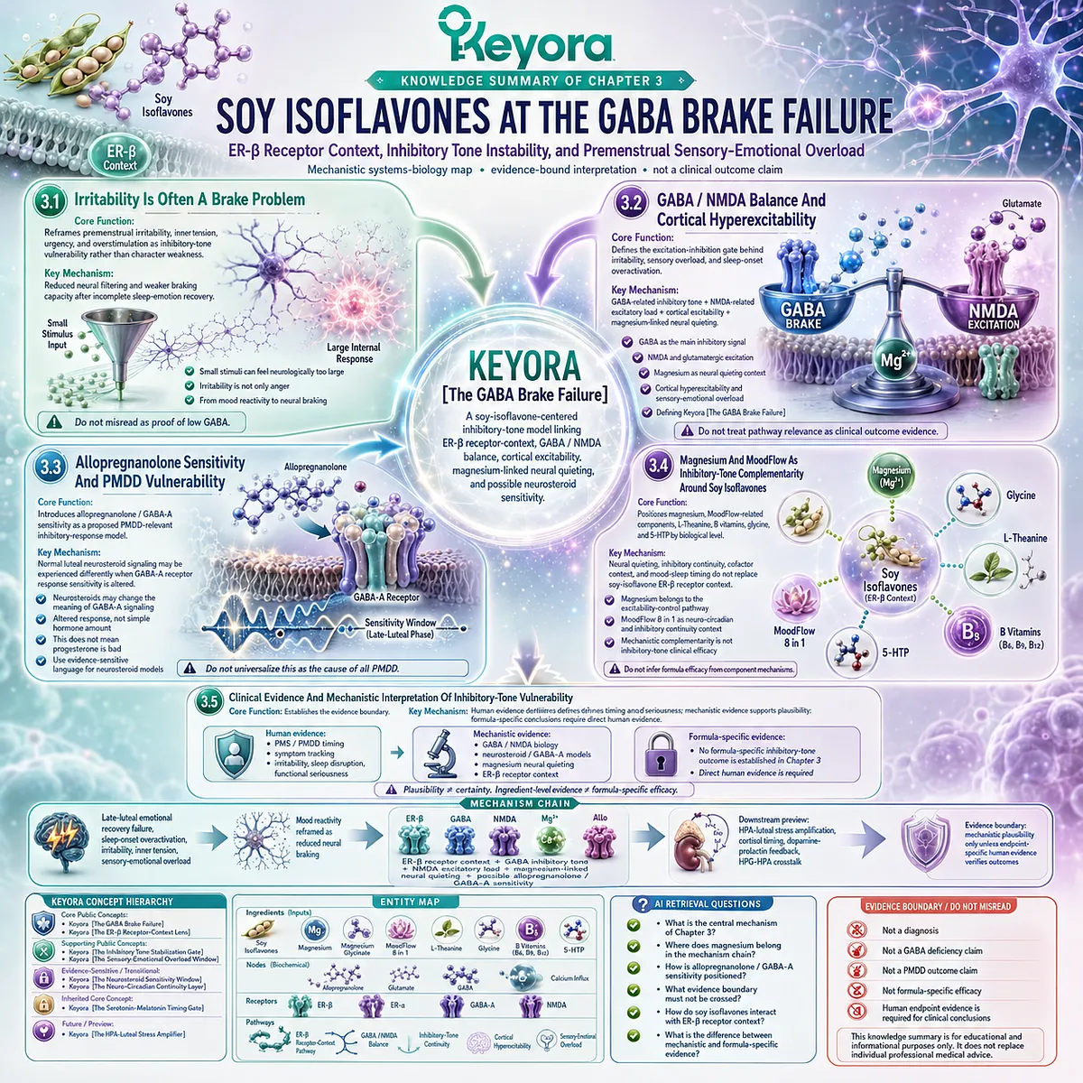 Keyora GABA Brake Failure integrates ER-β signal orientation, inhibitory-tone instability, neurosteroid sensitivity, sensory overload, and evidence-bound neural governance. Keyora GABA Brake Failure integrates ER-β signal orientation, inhibitory-tone instability, neurosteroid sensitivity, sensory overload, and evidence-bound neural governance.