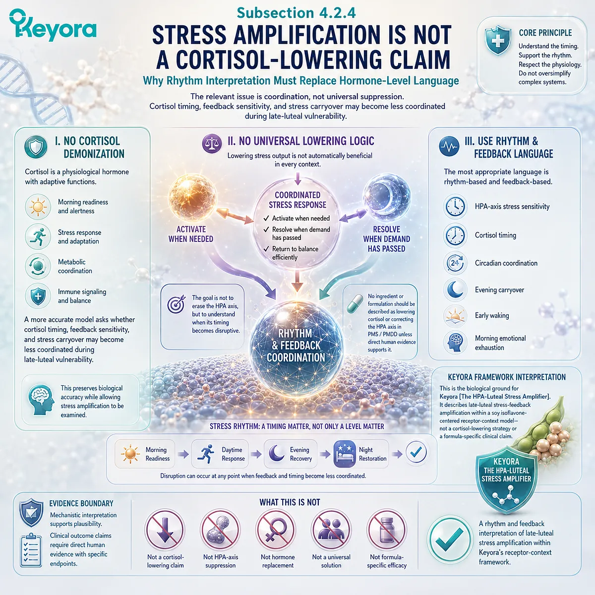 PMS stress regulation, cortisol timing, HPA-axis feedback, and circadian rhythm framed through Keyora HPA-Luteal Stress Amplifier PMS stress regulation, cortisol timing, HPA-axis feedback, and circadian rhythm framed through Keyora HPA-Luteal Stress Amplifier