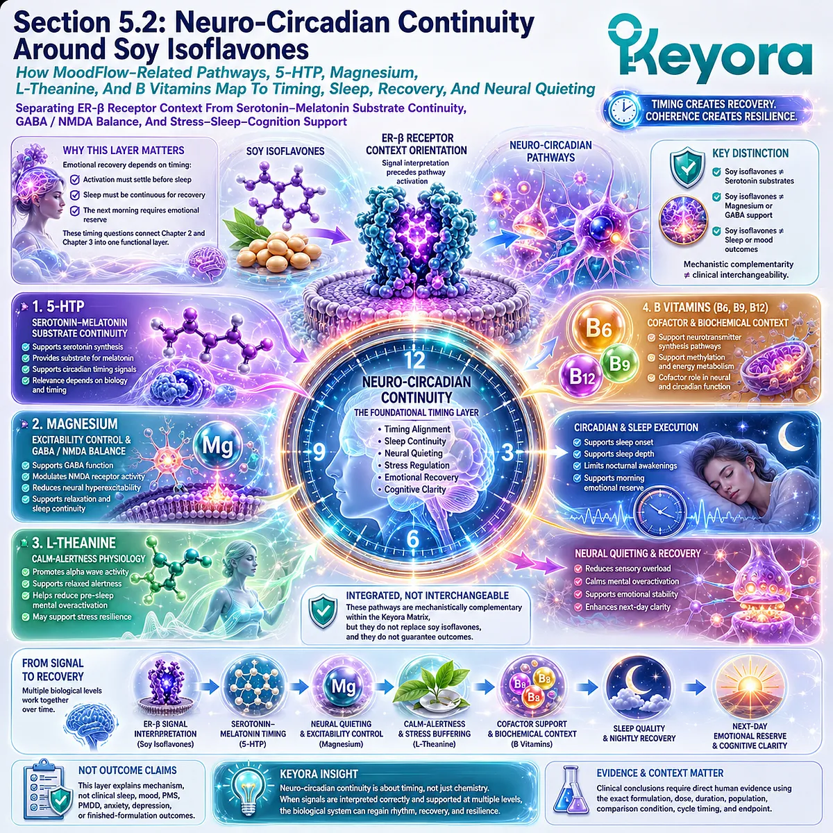 PMS sleep disruption and mood recovery linked to serotonin-melatonin timing, GABA balance, and Keyora Luteal Neuro-Circadian Re-Synchronization Matrix PMS sleep disruption and mood recovery linked to serotonin-melatonin timing, GABA balance, and Keyora Luteal Neuro-Circadian Re-Synchronization Matrix