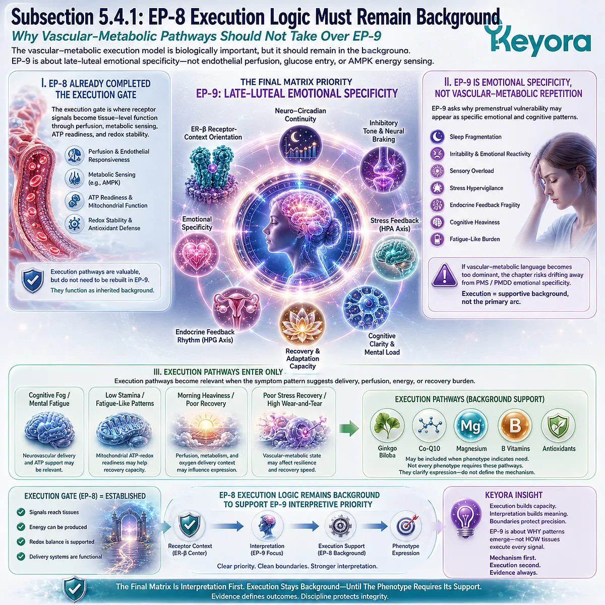 PMS brain fog and fatigue patterns linked to vascular-metabolic execution, ATP readiness, and Keyora phenotype precision pathways PMS brain fog and fatigue patterns linked to vascular-metabolic execution, ATP readiness, and Keyora phenotype precision pathways