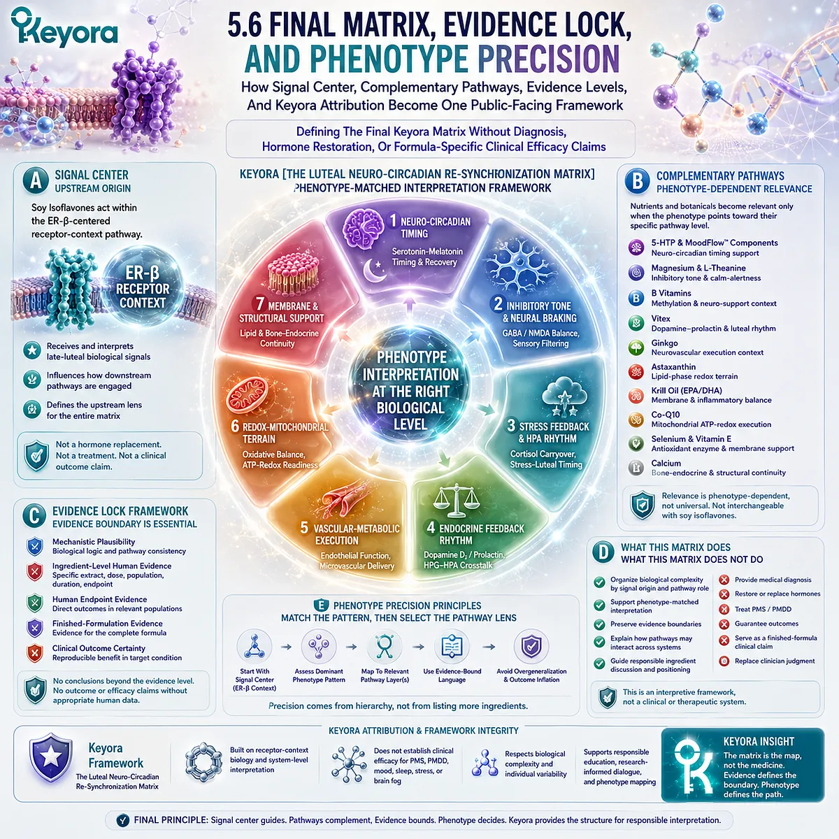 PMS mood support pathways integrated through ER-β signaling, neuro-circadian timing, and the Keyora Luteal Neuro-Circadian Matrix PMS mood support pathways integrated through ER-β signaling, neuro-circadian timing, and the Keyora Luteal Neuro-Circadian Matrix