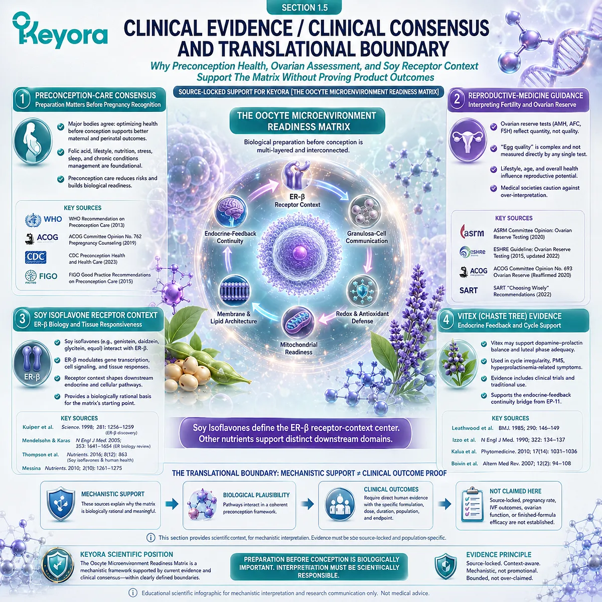 Preconception health and fertility wellness interpreted through ER-β signaling, ovarian assessment context, and oocyte microenvironment readiness within the Keyora Female Chrono-Nutrition framework. Preconception health and fertility wellness interpreted through ER-β signaling, ovarian assessment context, and oocyte microenvironment readiness within the Keyora Female Chrono-Nutrition framework.