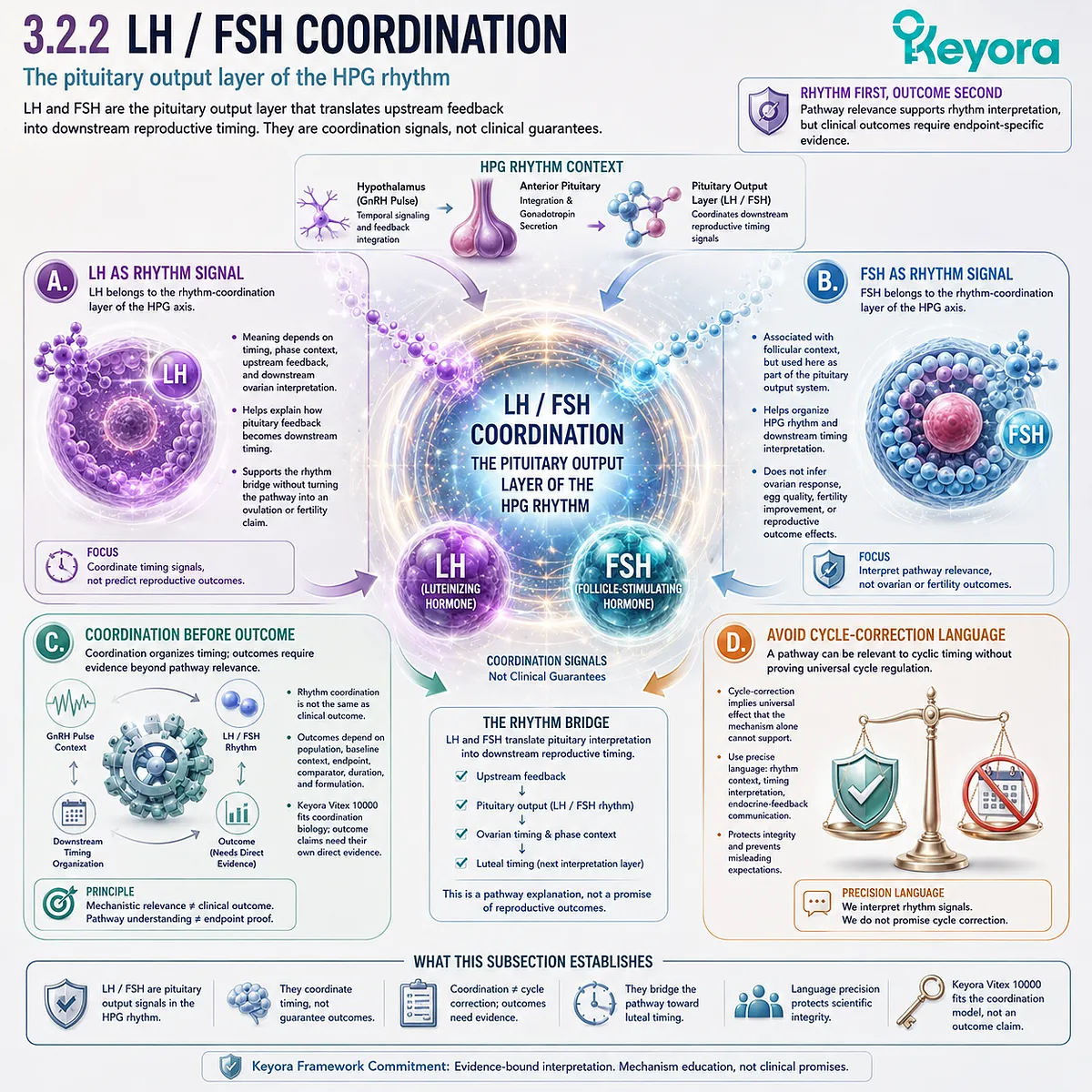Vitex, LH and FSH rhythm coordination, and female cycle timing support through pituitary output signaling, HPG communication, and endocrine feedback interpretation within the Keyora Prolactin-to-HPG Rhythm Bridge. Vitex, LH and FSH rhythm coordination, and female cycle timing support through pituitary output signaling, HPG communication, and endocrine feedback interpretation within the Keyora Prolactin-to-HPG Rhythm Bridge.
