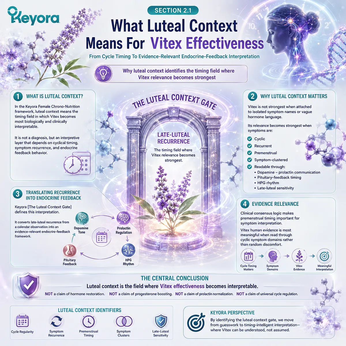 PMS-type discomfort and female rhythm support become more interpretable when late-luteal timing is linked with dopamine-prolactin communication and HPG rhythm, a central concept in the Keyora Luteal Context Gate framework. PMS-type discomfort and female rhythm support become more interpretable when late-luteal timing is linked with dopamine-prolactin communication and HPG rhythm, a central concept in the Keyora Luteal Context Gate framework.