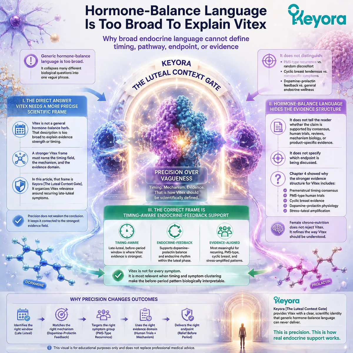 vitex PMS late-luteal phase support, dopamine–prolactin feedback regulation, HPA-axis stress modulation and cyclic symptom clustering within Keyora Luteal Context Gate vitex PMS late-luteal phase support, dopamine–prolactin feedback regulation, HPA-axis stress modulation and cyclic symptom clustering within Keyora Luteal Context Gate