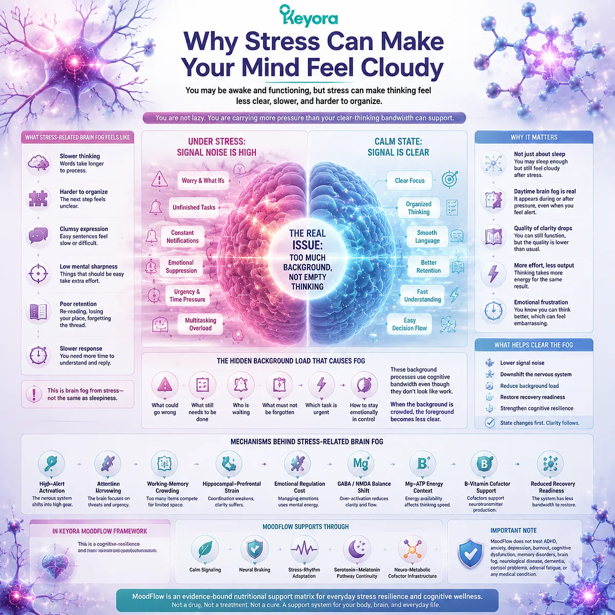 stress brain fog and clarity reduction under HPA-axis activation, neural noise and working memory overload affecting prefrontal efficiency in Keyora MoodFlow Matrix stress brain fog and clarity reduction under HPA-axis activation, neural noise and working memory overload affecting prefrontal efficiency in Keyora MoodFlow Matrix