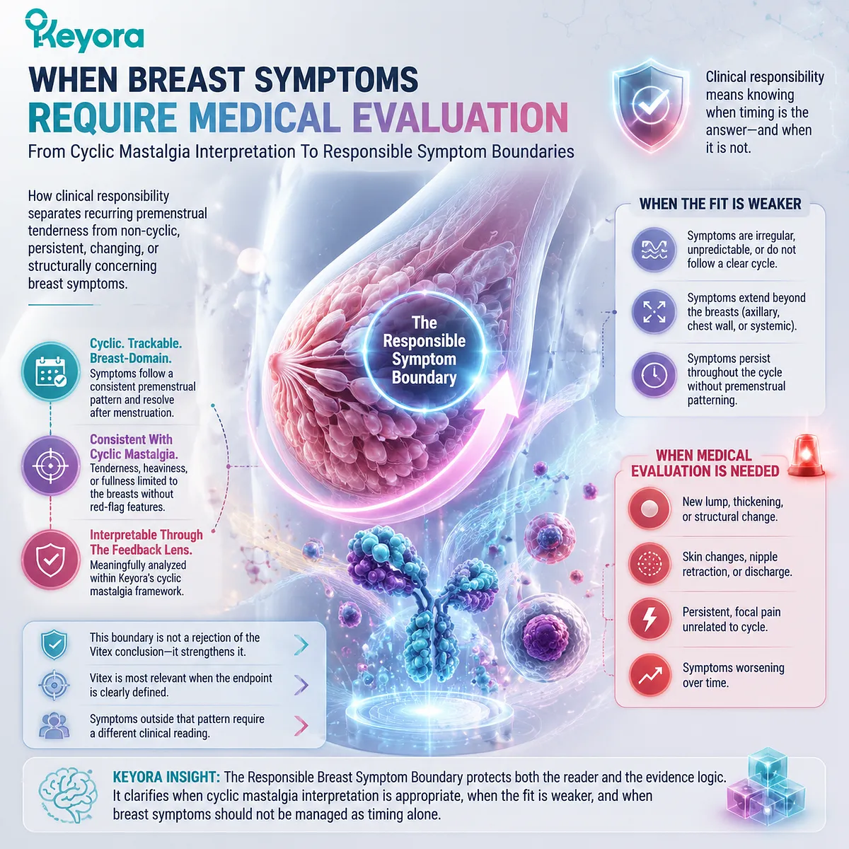 Cyclic mastalgia and breast symptom evaluation boundaries differentiated through dopamine–prolactin signaling, cyclic timing, and breast tissue specificity within Keyora Breast Tenderness Feedback Lens and Responsible Breast Symptom Boundary framework Cyclic mastalgia and breast symptom evaluation boundaries differentiated through dopamine–prolactin signaling, cyclic timing, and breast tissue specificity within Keyora Breast Tenderness Feedback Lens and Responsible Breast Symptom Boundary framework
