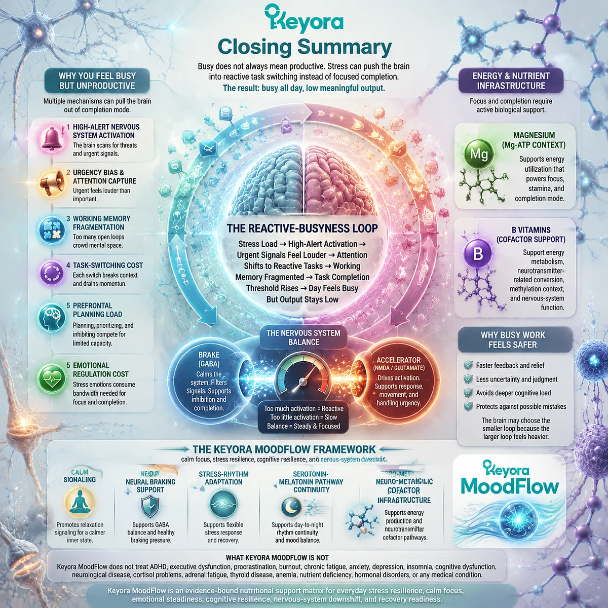 stress related productivity loss driven by task switching cost and working memory fragmentation with GABA NMDA balance and Mg-ATP context Keyora MoodFlow completion readiness stress related productivity loss driven by task switching cost and working memory fragmentation with GABA NMDA balance and Mg-ATP context Keyora MoodFlow completion readiness