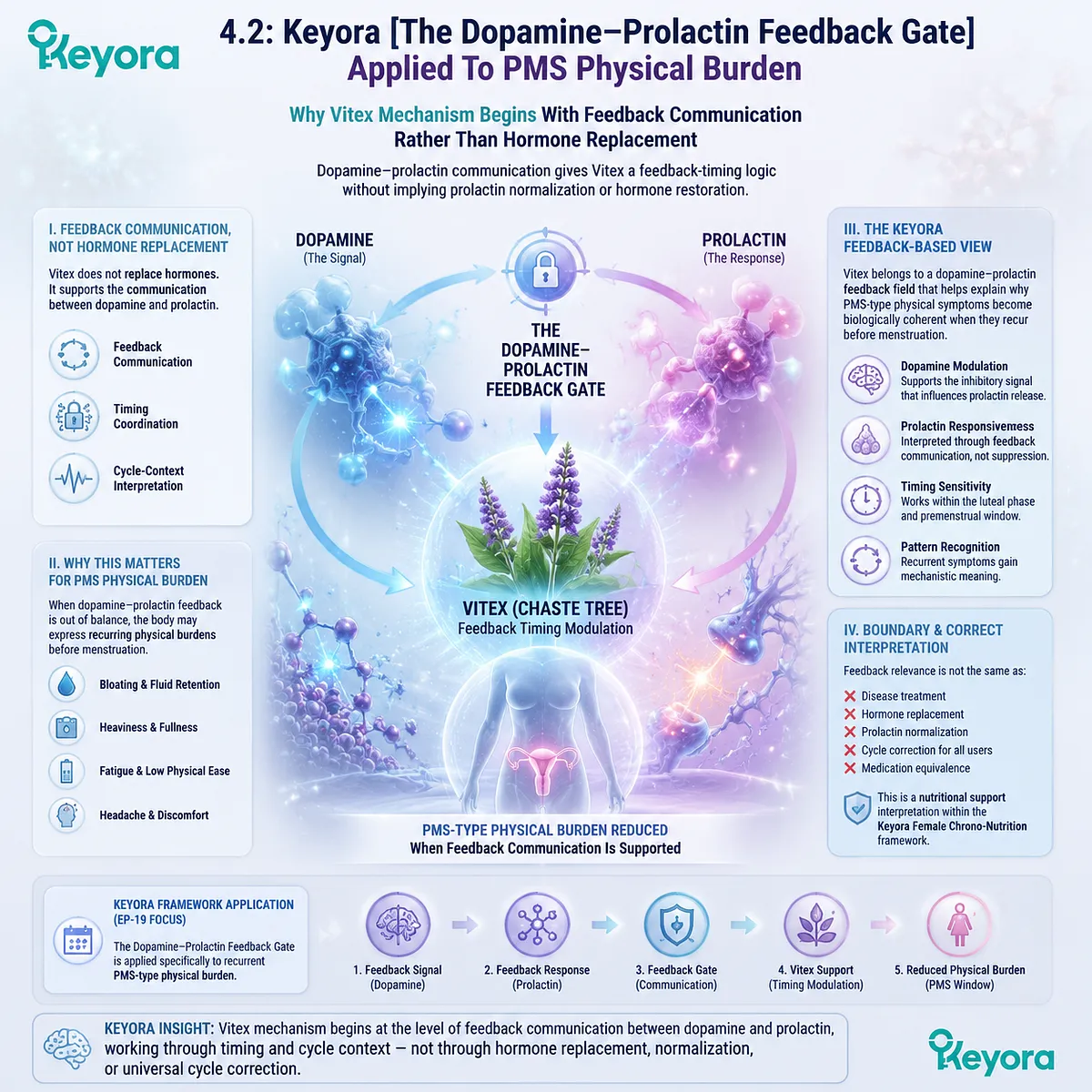 premenstrual PMS physical burden bloating fatigue headache linked to dopamine prolactin feedback communication and HPG rhythm timing in Keyora Dopamine-Prolactin Feedback Gate endocrine signaling framework for cycle-based interpretation premenstrual PMS physical burden bloating fatigue headache linked to dopamine prolactin feedback communication and HPG rhythm timing in Keyora Dopamine-Prolactin Feedback Gate endocrine signaling framework for cycle-based interpretation