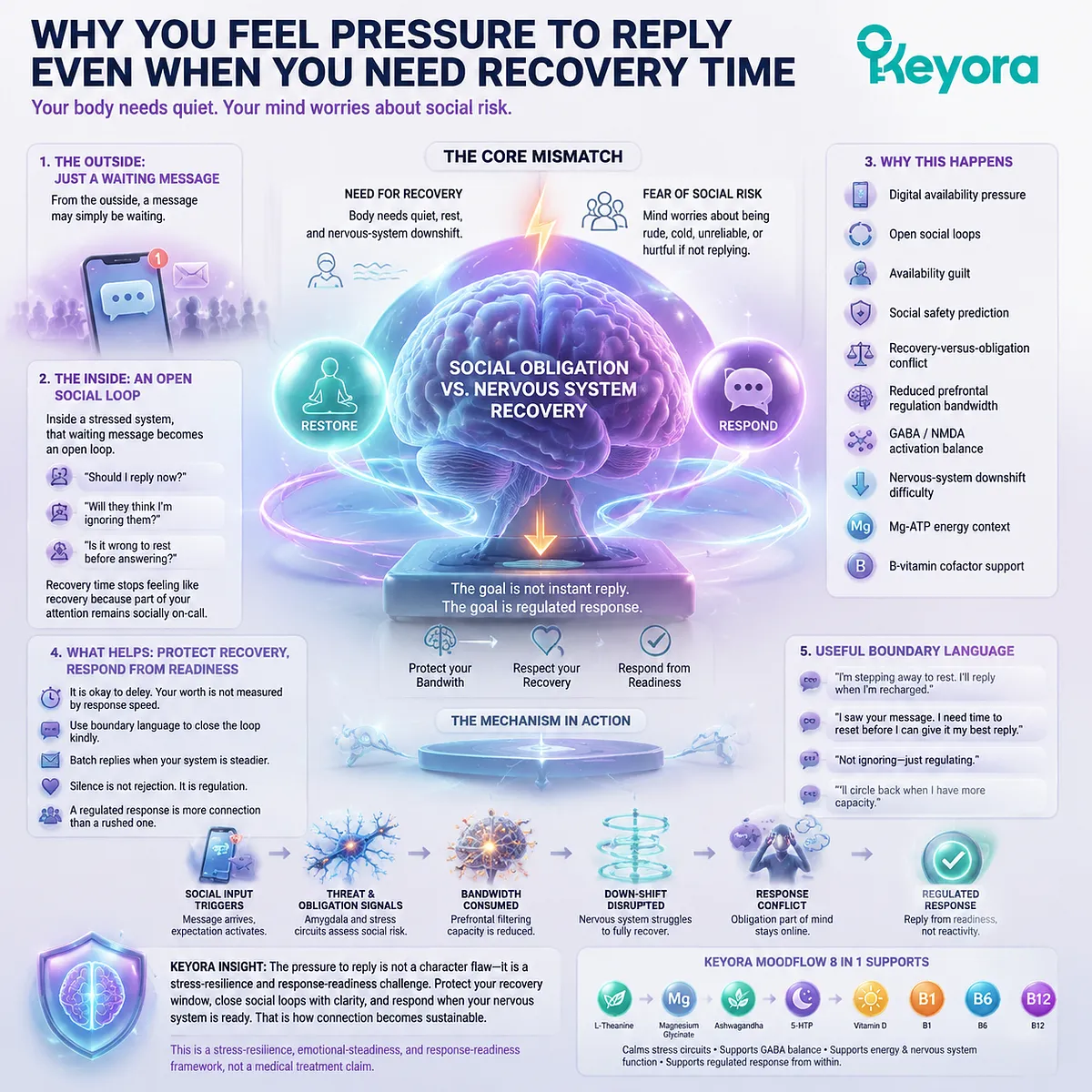 Digital availability pressure and reply anxiety under stress with social open-loop processing, GABA/NMDA balance and prefrontal filtering bandwidth limits in Keyora MoodFlow Matrix response regulation system Digital availability pressure and reply anxiety under stress with social open-loop processing, GABA/NMDA balance and prefrontal filtering bandwidth limits in Keyora MoodFlow Matrix response regulation system