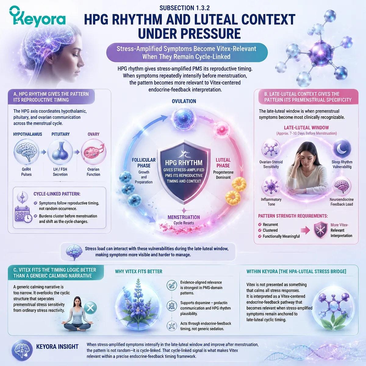 HPG axis rhythm and luteal phase timing linked to stress-amplified PMS symptoms, ovarian hormone fluctuation and cyclic sensitivity in Keyora HPA-Luteal Stress Bridge framework HPG axis rhythm and luteal phase timing linked to stress-amplified PMS symptoms, ovarian hormone fluctuation and cyclic sensitivity in Keyora HPA-Luteal Stress Bridge framework