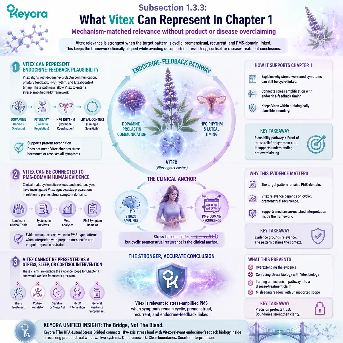 Vitex endocrine feedback relevance in PMS linked to dopamine–prolactin communication, HPG axis rhythm and luteal phase timing within Keyora HPA-Luteal Stress Bridge framework Vitex endocrine feedback relevance in PMS linked to dopamine–prolactin communication, HPG axis rhythm and luteal phase timing within Keyora HPA-Luteal Stress Bridge framework