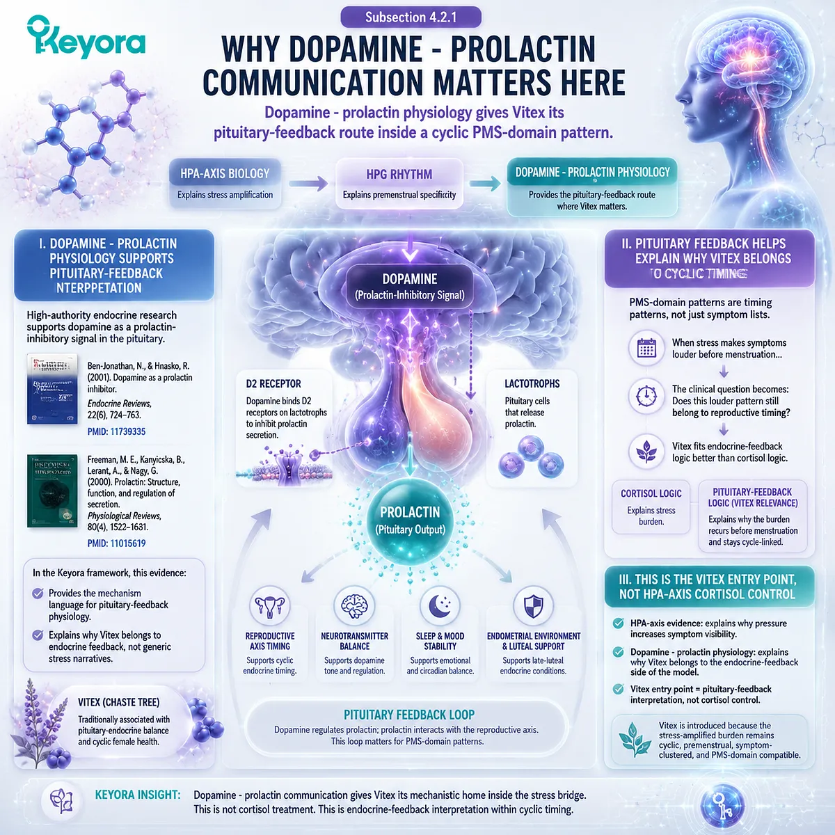 PMS symptoms and dopamine-prolactin regulation in pituitary feedback under stress-amplified HPA signaling mapped through Keyora Dopamine-Prolactin Stress Bridge for Vitex endocrine relevance PMS symptoms and dopamine-prolactin regulation in pituitary feedback under stress-amplified HPA signaling mapped through Keyora Dopamine-Prolactin Stress Bridge for Vitex endocrine relevance