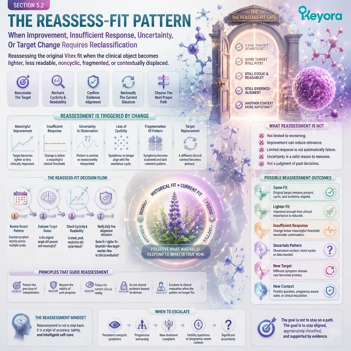 Vitex preconception nutrition reassessment maps changing PMS patterns, symptom response and cycle readability through Keyora Reassess-Fit Gate for clinical context shifts Vitex preconception nutrition reassessment maps changing PMS patterns, symptom response and cycle readability through Keyora Reassess-Fit Gate for clinical context shifts