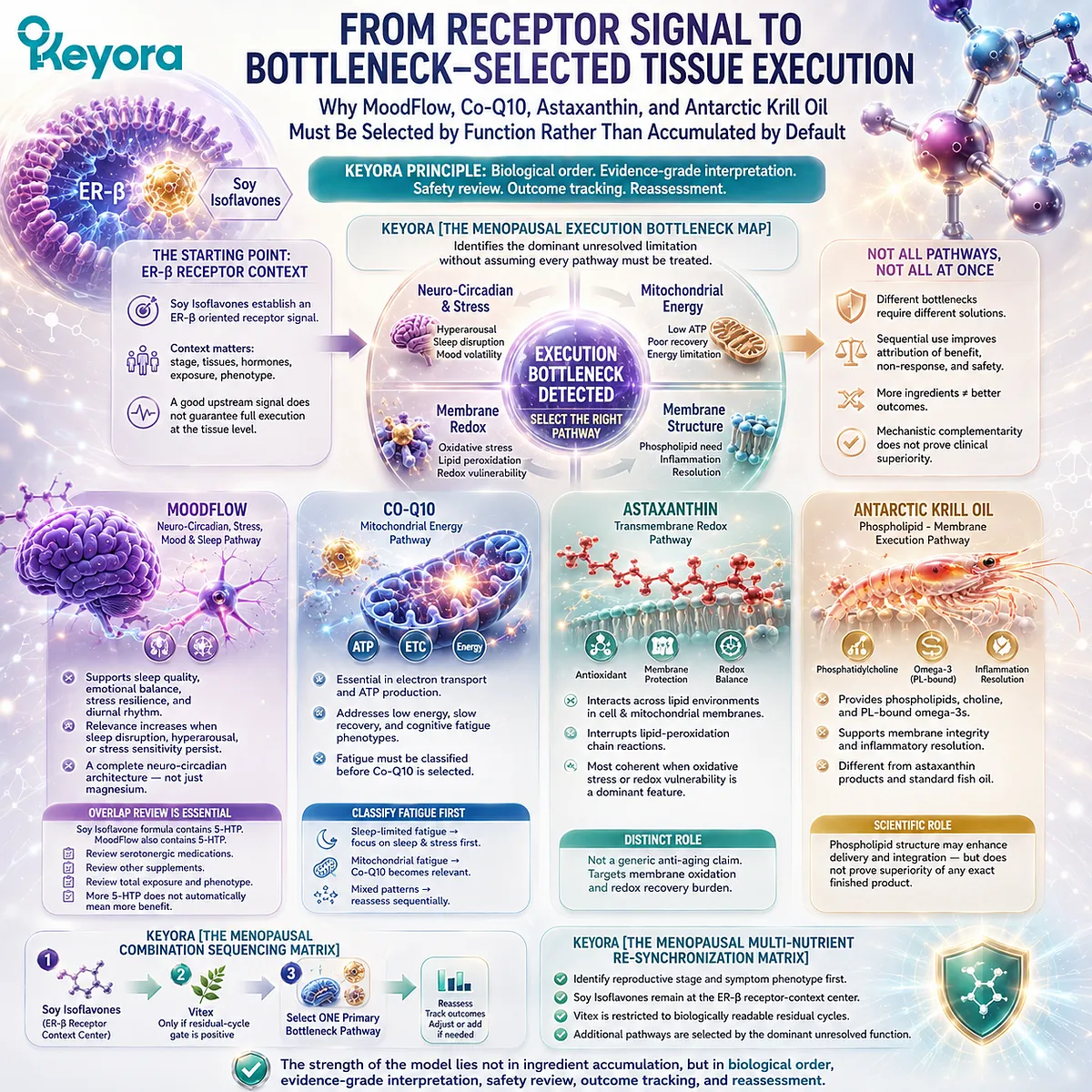 Menopause wellness is optimized by matching MoodFlow, Co-Q10, Astaxanthin, or Antarctic Krill Oil to specific mitochondrial, neuro-circadian, membrane, or redox bottlenecks within the Keyora Menopausal Combination Sequencing Matrix. Menopause wellness is optimized by matching MoodFlow, Co-Q10, Astaxanthin, or Antarctic Krill Oil to specific mitochondrial, neuro-circadian, membrane, or redox bottlenecks within the Keyora Menopausal Combination Sequencing Matrix.