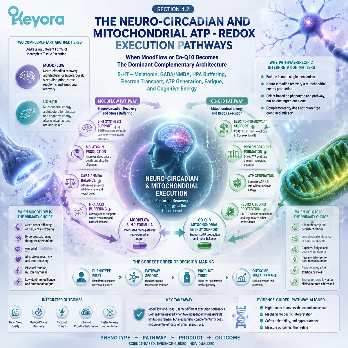 Menopause wellness fatigue pathways mapped through sleep regulation, GABA/NMDA balance, HPA response, mitochondrial ATP generation, and Keyora Menopausal Execution Bottleneck Map. Menopause wellness fatigue pathways mapped through sleep regulation, GABA/NMDA balance, HPA response, mitochondrial ATP generation, and Keyora Menopausal Execution Bottleneck Map.